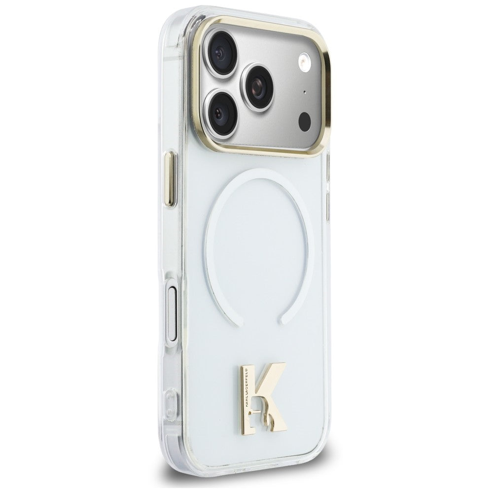 MagSafe maska za Apple iPhone 18 Pro / 17 Pro, Karl Lagerfeld, IML Karl Head Logo, providna