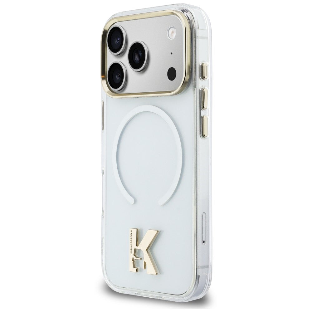 MagSafe maska za Apple iPhone 18 Pro / 17 Pro, Karl Lagerfeld, IML Karl Head Logo, providna
