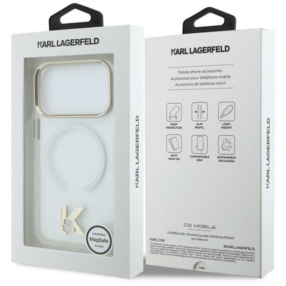 MagSafe maska za Apple iPhone 18 Pro / 17 Pro, Karl Lagerfeld, IML Karl Head Logo, providna