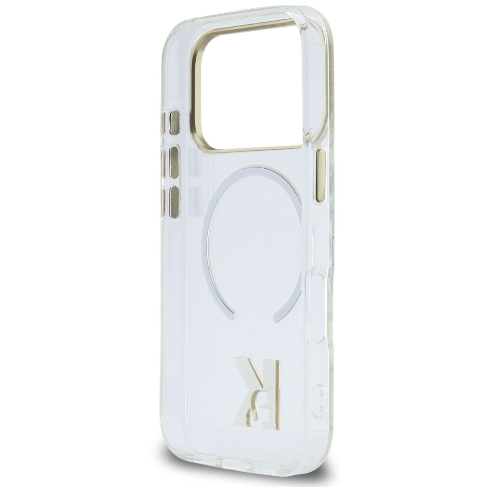 MagSafe maska za Apple iPhone 18 Pro / 17 Pro, Karl Lagerfeld, IML Karl Head Logo, providna