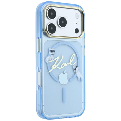 MagSafe futrola za Apple iPhone 18 Pro / 17 Pro, Karl Lagerfeld, IML Karl Script Logo, Plava