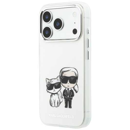 MagSafe futrola za Apple iPhone 18 Pro / 17 Pro, Karl Lagerfeld, IML KC Bodies Sketch Print, Bež