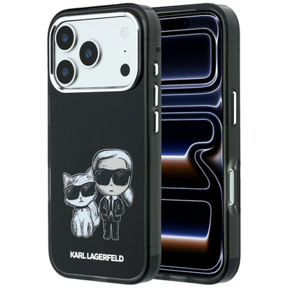 MagSafe futrola za Apple iPhone 18 Pro / 17 Pro, Karl Lagerfeld, IML KC Bodies Sketch Print, Crna
