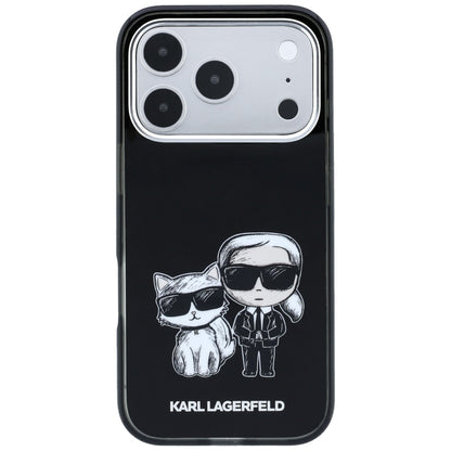MagSafe futrola za Apple iPhone 18 Pro / 17 Pro, Karl Lagerfeld, IML KC Bodies Sketch Print, Crna