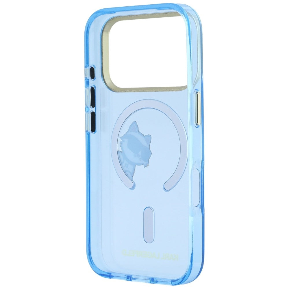 MagSafe futrola za Apple iPhone 18 Pro / 17 Pro, Karl Lagerfeld, IML Peekaboo Print Metal Frame, Plava