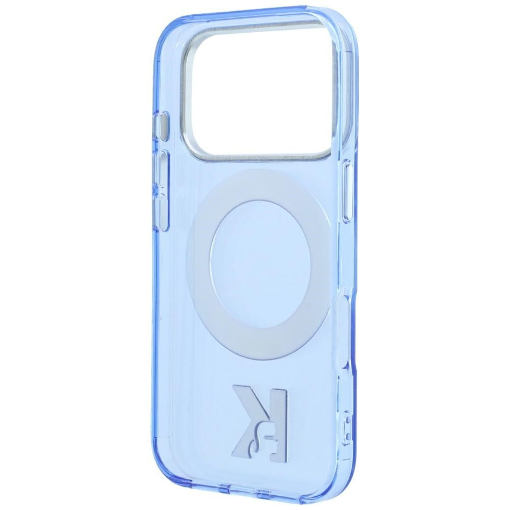 MagSafe futrola za Apple iPhone 18 Pro / 17 Pro, Karl Lagerfeld, IML Ring Stand Kameo Metal, Plava