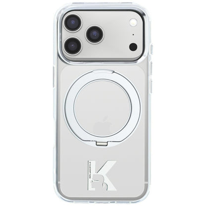 MagSafe futrola za Apple iPhone 18 Pro / 17 Pro, Karl Lagerfeld, IML Ring Stand Kameo Metal, Providna