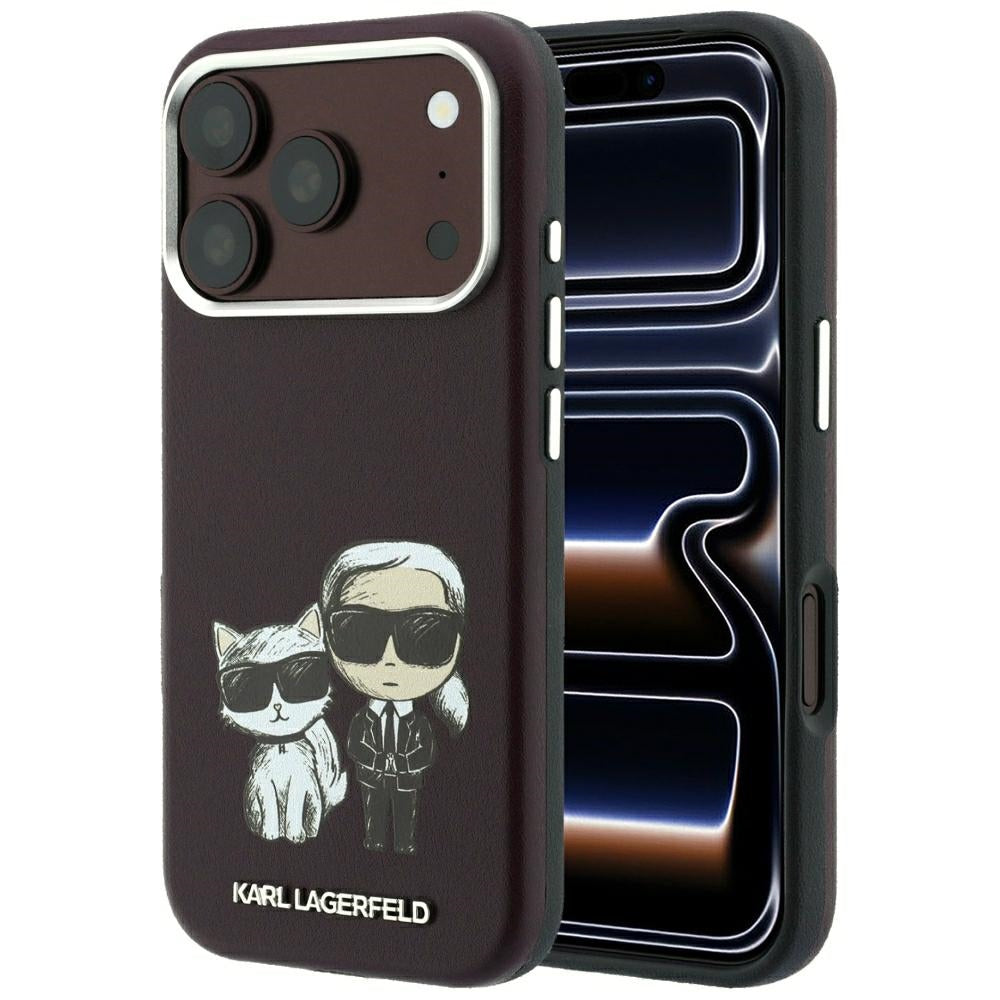 MagSafe futrola za Apple iPhone 18 Pro / 17 Pro, Karl Lagerfeld, KC Bodies Sketch, Bordo