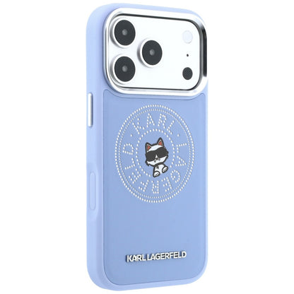 MagSafe maska za Apple iPhone 18 Pro / 17 Pro, Karl Lagerfeld, Point and Choupette Sketch, plava