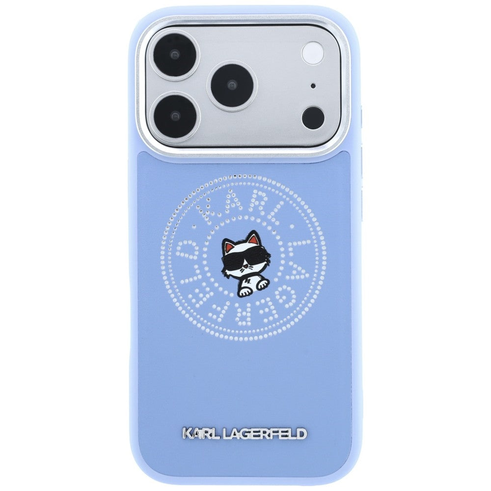 MagSafe maska za Apple iPhone 18 Pro / 17 Pro, Karl Lagerfeld, Point and Choupette Sketch, plava
