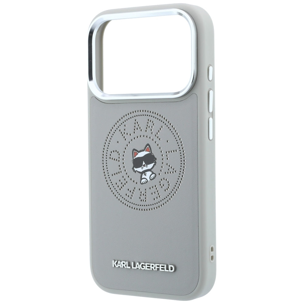 MagSafe futrola za Apple iPhone 18 Pro / 17 Pro, Karl Lagerfeld, Point and Choupette Sketch, Siva
