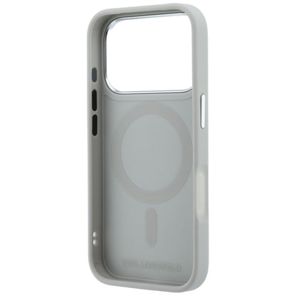 MagSafe futrola za Apple iPhone 18 Pro / 17 Pro, Karl Lagerfeld, Point and Choupette Sketch, Siva