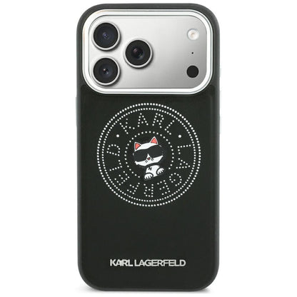 MagSafe futrola za Apple iPhone 18 Pro / 17 Pro, Karl Lagerfeld, Point and Choupette Sketch, Crna