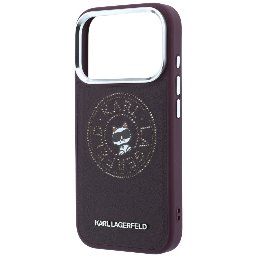 MagSafe futrola za Apple iPhone 18 Pro / 17 Pro, Karl Lagerfeld, Point and Choupette Sketch, Bordo