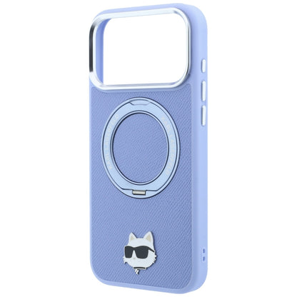 MagSafe futrola za Apple iPhone 18 Pro / 17 Pro, Karl Lagerfeld, Ring Stand 360 Choupette Pin, Plava