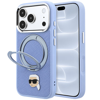 MagSafe futrola za Apple iPhone 18 Pro / 17 Pro, Karl Lagerfeld, Ring Stand 360 Karl Pin, Plava