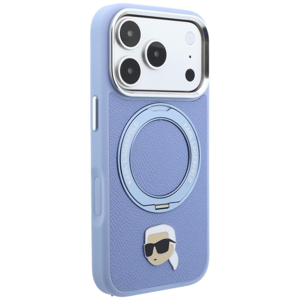 MagSafe futrola za Apple iPhone 18 Pro / 17 Pro, Karl Lagerfeld, Ring Stand 360 Karl Pin, Plava