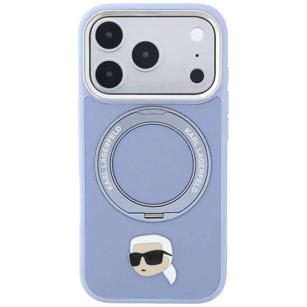 MagSafe futrola za Apple iPhone 18 Pro / 17 Pro, Karl Lagerfeld, Ring Stand 360 Karl Pin, Plava