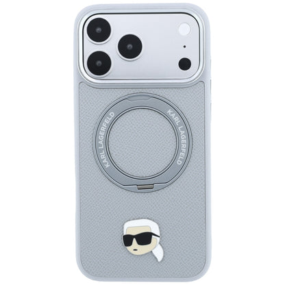 MagSafe futrola za Apple iPhone 18 Pro / 17 Pro, Karl Lagerfeld, Ring Stand 360 Karl Pin, Siva