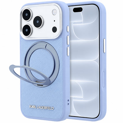 MagSafe futrola za Apple iPhone 18 Pro / 17 Pro, Karl Lagerfeld, Ring Stand 360 Saffiano, Plava
