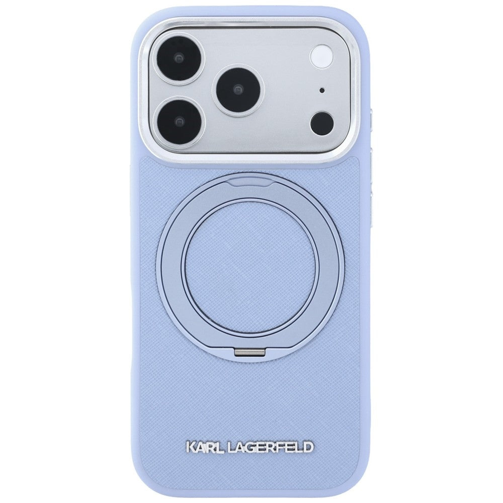 MagSafe futrola za Apple iPhone 18 Pro / 17 Pro, Karl Lagerfeld, Ring Stand 360 Saffiano, Plava