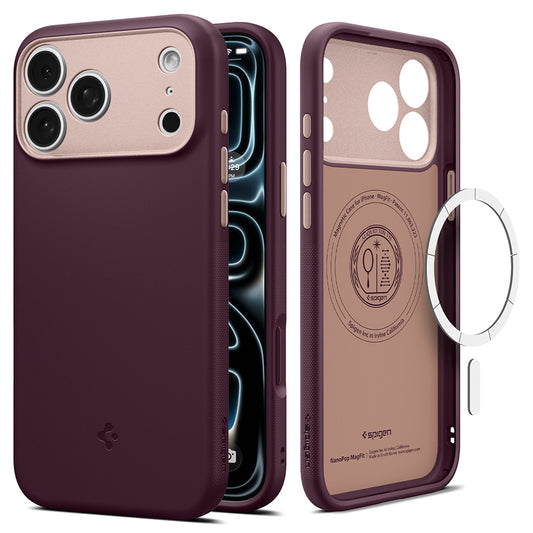 MagSafe futrola za Apple iPhone 18 Pro / 17 Pro, Spigen, Caseology Nano Pop, Bordo ACS12179