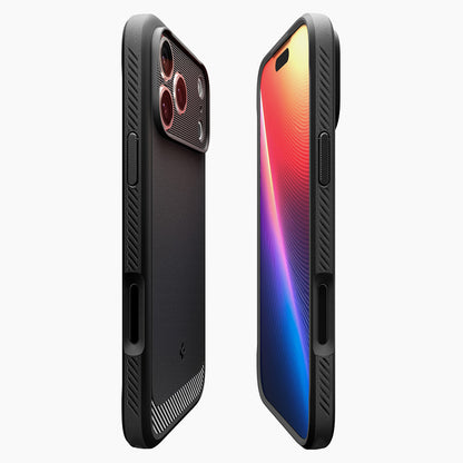 MagSafe futrola za Apple iPhone 18 Pro / 17 Pro, Spigen, Rugged Armor, Crna Mat ACS12147