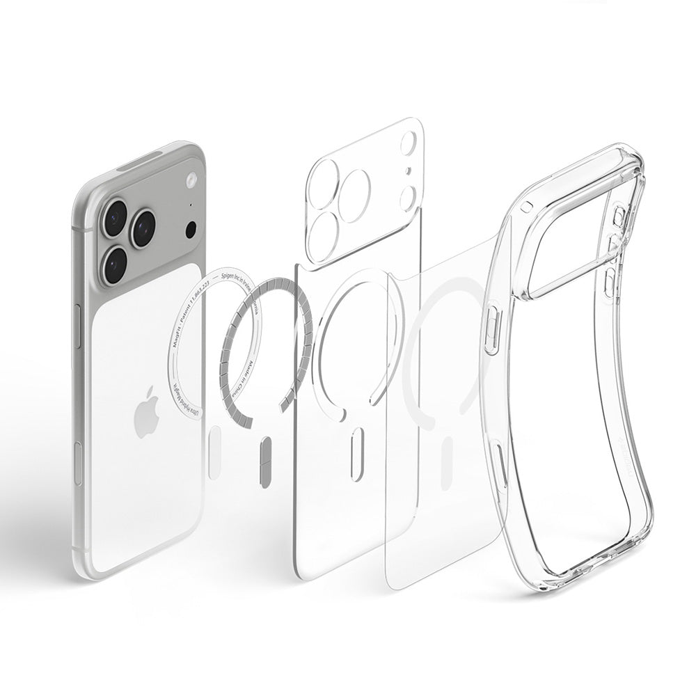 MagSafe futrola za Apple iPhone 18 Pro / 17 Pro, Spigen, Ultra Hybrid, Bela Providna ACS12155