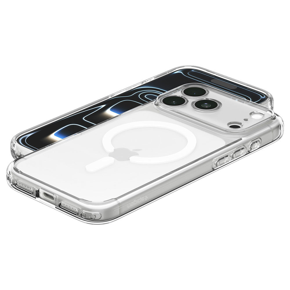 MagSafe futrola za Apple iPhone 18 Pro / 17 Pro, Spigen, Ultra Hybrid, Bela Providna ACS12155