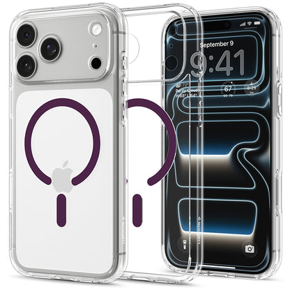 MagSafe maska za Apple iPhone 18 Pro / 17 Pro, Spigen, Ultra Hybrid, providno bordo ACS12335