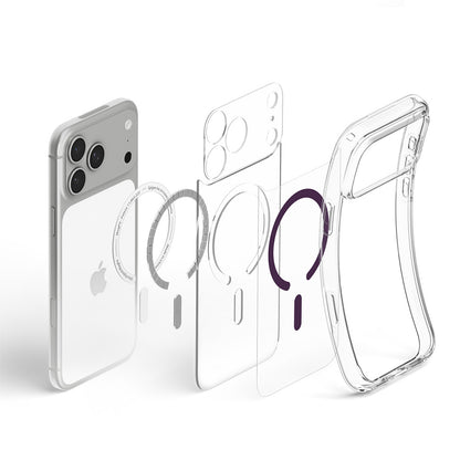 MagSafe maska za Apple iPhone 18 Pro / 17 Pro, Spigen, Ultra Hybrid, providno bordo ACS12335
