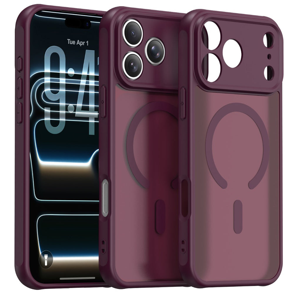 MagSafe futrola za Apple iPhone 18 Pro / 17 Pro, Techsuit, HaloFrost II, Tamno bordo