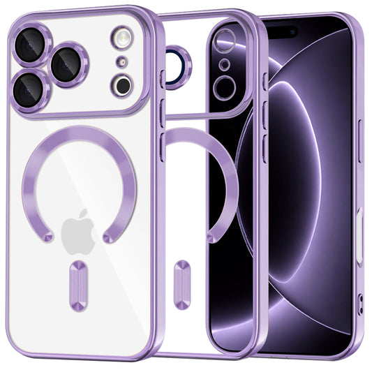 MagSafe futrola za Apple iPhone 18 Pro / 17 Pro, Techsuit, Luxury Crystal, Svetlo Ljubičasta