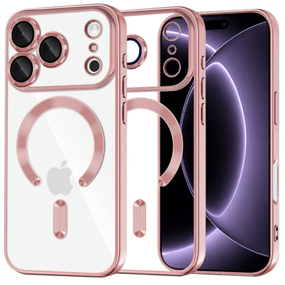 MagSafe futrola za Apple iPhone 18 Pro / 17 Pro, Techsuit, Luxury Crystal, Roze