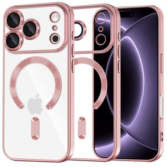 MagSafe futrola za Apple iPhone 18 Pro / 17 Pro, Techsuit, Luxury Crystal, Roze