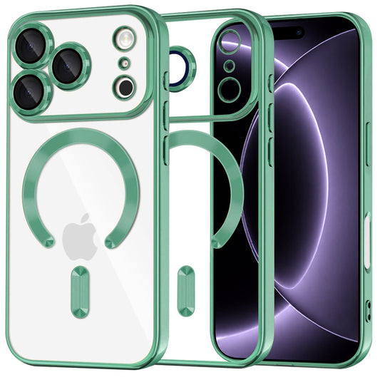 MagSafe futrola za Apple iPhone 18 Pro / 17 Pro, Techsuit, Luxury Crystal, Svetlo Zelena