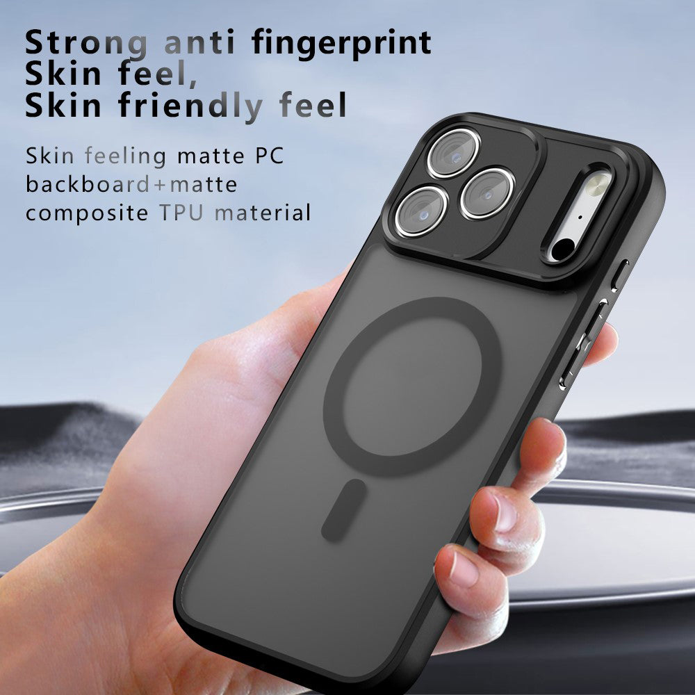 MagSafe futrola za Apple iPhone 18 Pro / 17 Pro, Techsuit, PureFrost, Crna Satenska