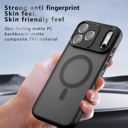 MagSafe futrola za Apple iPhone 18 Pro / 17 Pro, Techsuit, PureFrost, Crna Satenska