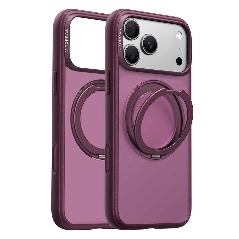 MagSafe futrola za Apple iPhone 18 Pro / 17 Pro, Torras, Ostand O1 Guardian, Ljubičasta