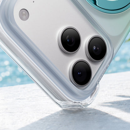 MagSafe futrola za Apple iPhone 18 Pro / 17 Pro, Torras, Ostand O3 Air Gradient, Zeleno Plava