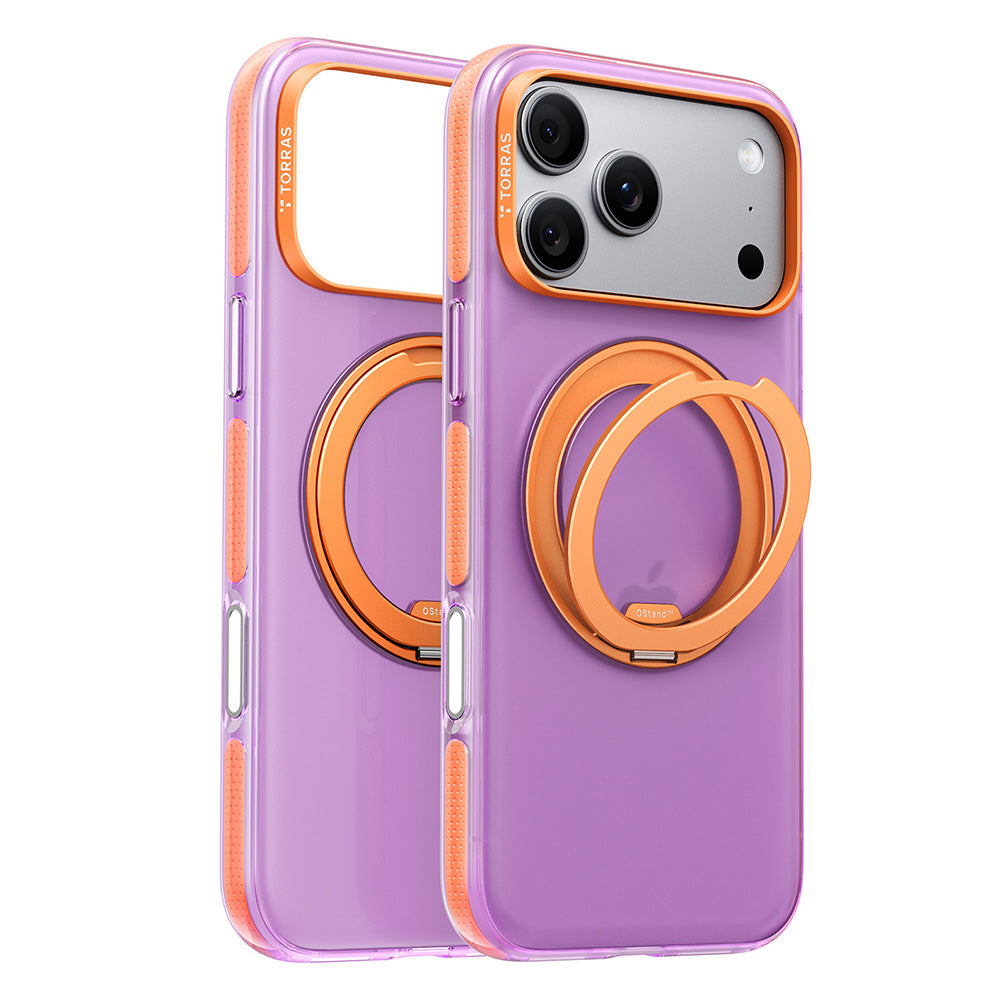 MagSafe futrola za Apple iPhone 18 Pro / 17 Pro, Torras, Ostand O3 Hue, Ljubičasta