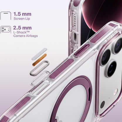 MagSafe futrola za Apple iPhone 18 Pro / 17 Pro, Torras, Ostand O3 Light, Ljubičasta