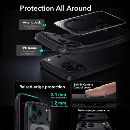 MagSafe futrola za Apple iPhone 18 Pro, ESR, Classic Hybrid, Crna Providna