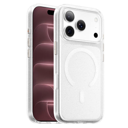 MagSafe maska za Apple iPhone 18 Pro Max / 17 Pro Max, Blueo, Crystal Pro Anti-Drop Glitter, providna