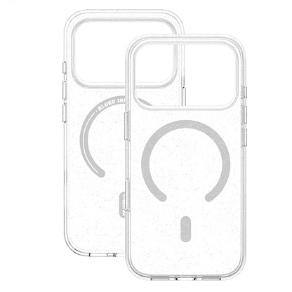 MagSafe maska za Apple iPhone 18 Pro Max / 17 Pro Max, Blueo, Crystal Pro Anti-Drop Glitter, providna