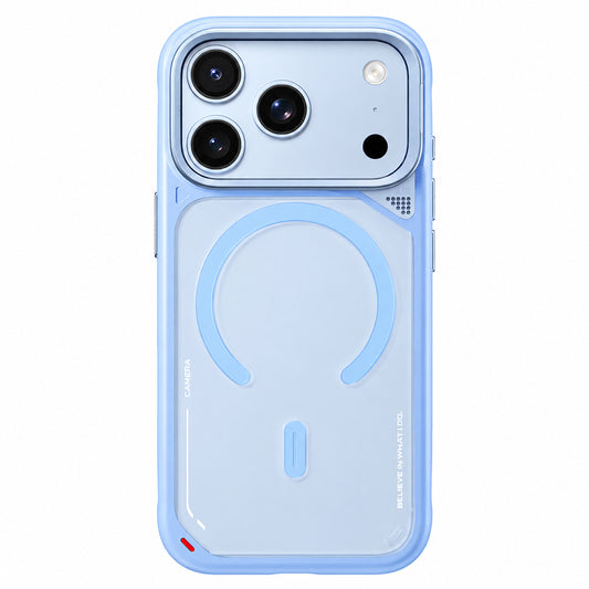 MagSafe maska za Apple iPhone 18 Pro Max / 17 Pro Max, Blueo, Heat Dissipation Stand, satensko plava