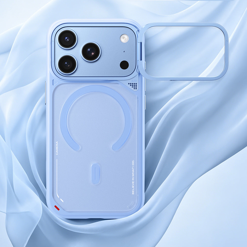 MagSafe maska za Apple iPhone 18 Pro Max / 17 Pro Max, Blueo, postolje za odvođenje toplote, satenski crna