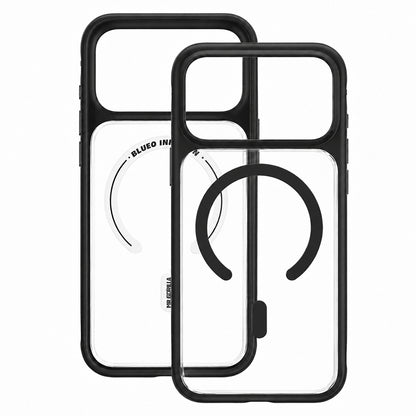MagSafe maska za Apple iPhone 18 Pro Max / 17 Pro Max, Blueo, prijatna za kožu, otporna na padove, satenski crna