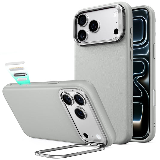 MagSafe futrola za Apple iPhone 18 Pro Max / 17 Pro Max, ESR, Atelier sa postoljem, Siva