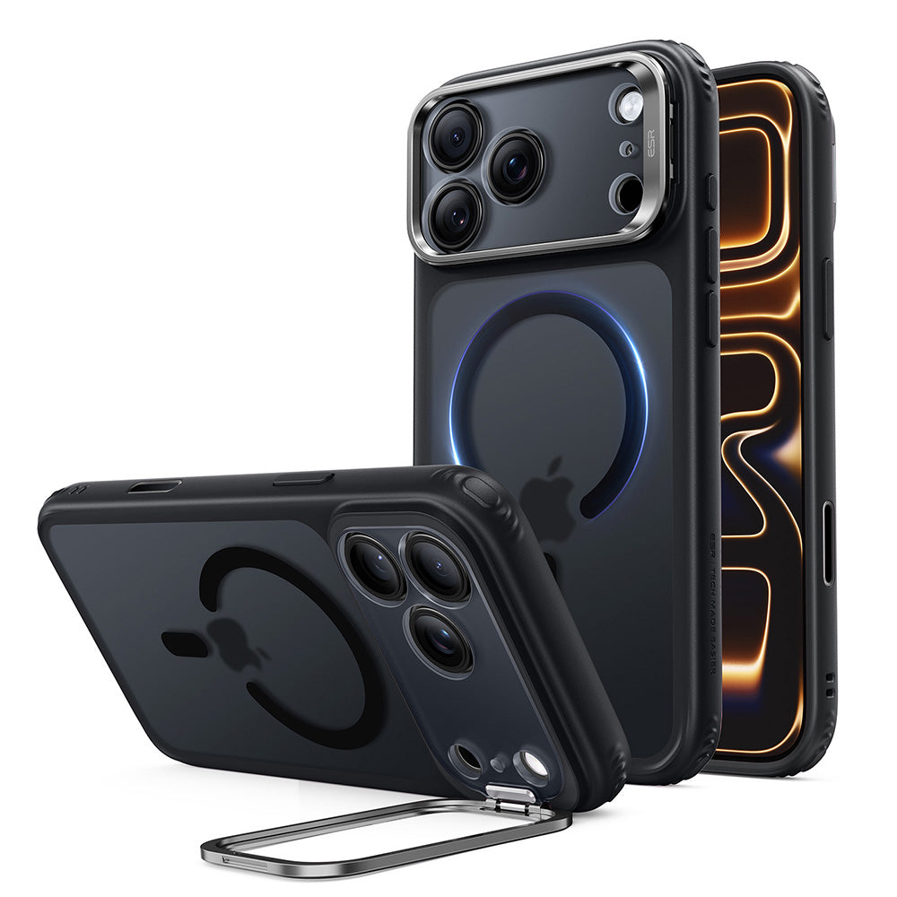 MagSafe futrola za Apple iPhone 18 Pro Max / 17 Pro Max, ESR, Classic Hybrid Kickstand, Crna Satenska